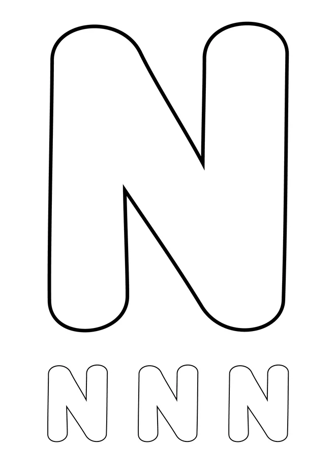 Alfabeto para colorir e imprimir para imprimir e colorir - imagem 15